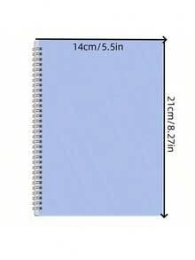 21 cm x 14 cm Spiralbindung Notizbuch, 80 Blatt/160 Seiten, Hardcover Notizbuch mit horizontalem Raster und wasserfestem Einband, Mehrzweck-Tagebuch-Notizbuch in verschiedenen Farben für Büro, Zuhause, Schule, extra dickes Schüler-Spiralbindung Notizbuch, Tagebuch mit horizontalen Linien, einfach - Verschiedenfarbig - Übersicht 7