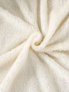 SHEIN Tween Girl Casual Fashionable Quilted Fabric Padded Coat With Drawstring Waist, Hooded Design And Furry Collar, Loose And Comfortable, Suitable For Autumn/Winter Daily, Commuting, Outdoor, Party And Photo Shooting - Black - View 5