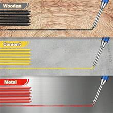 Metal Long Head Deep Hole Carpenter Pencil. Professional Engineering Carpenter Pen. Quick Drying Pencil. 2.8MM Refill. Suitable For Carpentry Decoration Design. This Is The Best Gift For Carpentry Decoration Designers! Student Stationery. - Multicolor - View 3