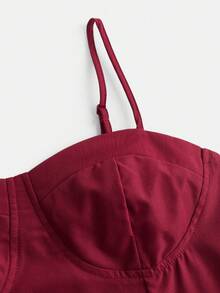 Girlism 优雅女孩长款飘逸细肩带连衣裙，适合日常穿着、约会、郊游、夜总会、派对、秋冬