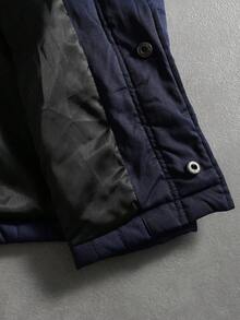 PAVTROS 男士绗缝长袖图案夹克和宽松阔腿绗缝裤套装