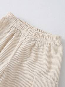 男婴休闲格子外套和卡其裤两件套，冬季格子套装，冬季不搭配套装，男婴服装，男婴格子套装，男婴格子套装，男婴纽扣套装 - 藍色 - 查看 4