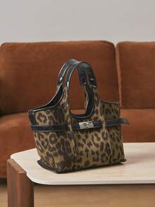 SHECARRY Women's Casual Handbag, Simple & Fashionable For Everyday Use - Dark Green - View 2