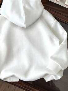 Attitoon Hooded Versatile Comfortable Small Horse Print Cowboy Graphic Sweatshirt, Suitable For Autumn/Winter, Street Style, Airport, Chic, Y2K