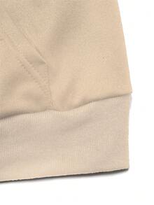 GlowEve 女式休闲抽绳连帽花卉装饰运动衫，秋冬 - 卡其色 - 查看 5