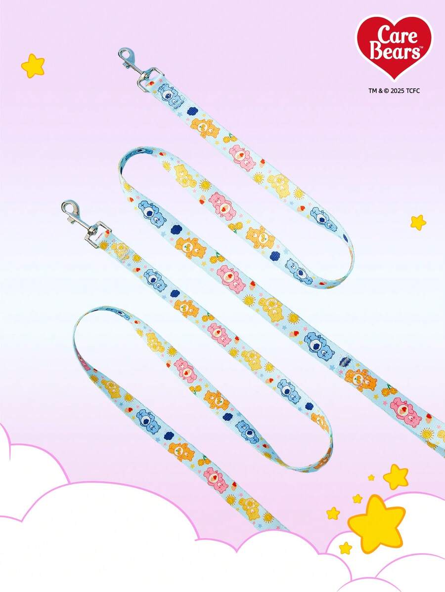 Care Bears X PETSIN 心形小熊印花宠物牵引绳 - 淺藍色 - 查看 1