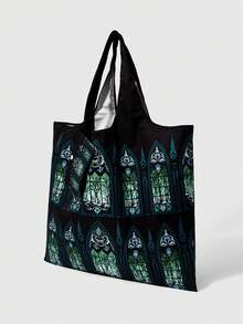 ROMWE Goth 1Pc, Window Grilles Vest Bag Foldable Handbag Suitable For Women - Multicolor - View 3