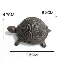1 pieza Dispositivo de ocultación de llaves en forma de tortuga de hierro fundido - Llavero oculto para exteriores, estatua decorativa de jardín, punto de ocultación secreto para llaves de repuesto, solución de ocultación compacta, perfecta para hogares, patios y terrazas - tortuga - Ver 7