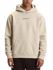 Superdry Men's Hoodie Beige - Chateau grey - View 1