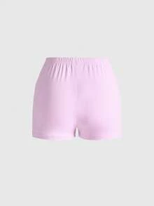 ROMWE J-Fashion Váy trượt patin họa tiết kẻ caro ngọt ngào cổ điển dành cho nữ - màu nâu - Xem 4