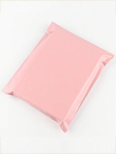 50pcs Pink Express Bags, Simple And Versatile Packaging Bags For School, Office, Gifts, Business Shipping, Back To School Valentine Day