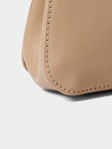 SHECARRY Women's Fashion Minimalist Commuter Handbag For Daily Use - Apricot - View 6