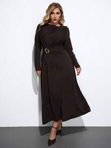 Maija Đầm dài tay dáng rộng, thiết kế bất đối xứng, phụ kiện kim loại, kiểu dáng thời trang nghỉ dưỡng thoải mái, phù hợp cho lễ hội âm nhạc, kỳ nghỉ biển, thường ngày, lãng mạn, du lịch thành thị, thích hợp cho các buổi đi chơi, tiệc tùng, đám cưới, dự tiệc, phong cách cổ điển, mùa tốt nghiệp, công sở thường ngày, trang phục văn phòng, thanh lịch cổ điển giản dị, đi làm thành thị, phong cách giống biên tập viên tạp chí, trang phục dự tiệc du lịch thành thị, quyến rũ. - Cà phê nâu - Xem 3