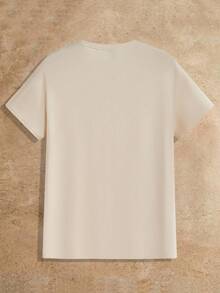 HIMLAND 3件装男士纯色简约针织休闲短袖T恤，适合日常穿着 - 淺灰色 - 查看 9