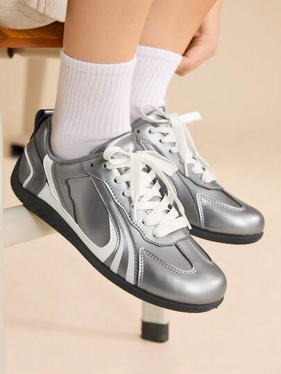 CUCCOO EASI CUCCOO 女式休闲运动鞋，撞色设计