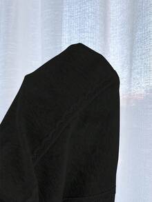 Elamini 女式蕾丝拼布针织高弹力罗纹吊带背心 - 黑色 - 查看 6