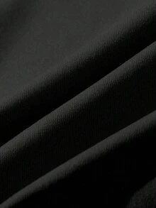 SHEIN Áo nỉ dáng rộng thoải mái, dễ thương, in hình Kpop dành cho bé gái tuổi teen, thích hợp cho mùa thu/đông. - màu đen - Xem 5