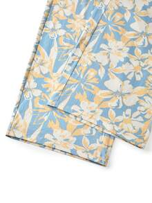 LUVLETTE Autumn And Winter Women Plus Purple Soft Cotton Basic Long T-Shirt & Patterned Pants Loungewear Pajama Set For Women Pants With Pockets Lingerie As Outerwear Lounge Sets Fall Pajamas - Blue - View 8