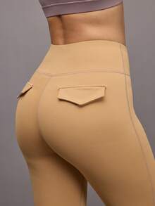 Activina Women's Casual Tummy Control Stirrup Leggings, Autumn/Winter - Brown - View 5