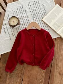 Blossori Young Girls Fitted Round Neck Cardigans, Autumn/Winter