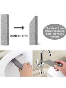 17-Piece Pumice Toilet Brush Set (With Handle) - Bathroom Cleaning Stone For Removing Limescale, Rust Stains, And Dirt From Toilets, Tiles, Sinks, And Bathtubs. Bathroom Cleaning Tool With Ergonomic Handle And Pumice Stone. Bathroom And Toilet Cleaning Brush.