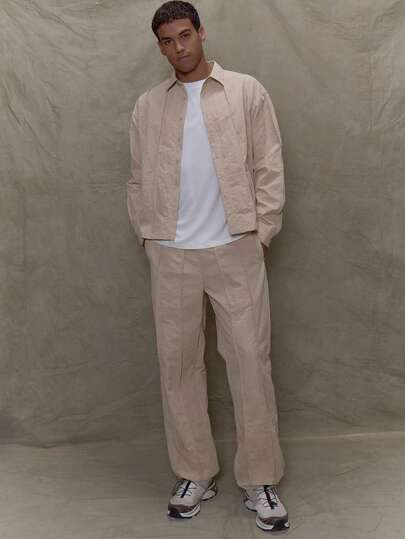 Musero Men Straight Leg Double Pinch Stitch Detailing Bottom Only Fall/SPRING SUMMER