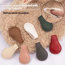 1/2pcs Leg Bottom Magnetic Snap Converter, Detachable Leather Leg Opening Shortener, Sewing-Free, Nail-Free - Multicolor - View 2
