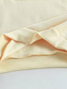 Elladie kids 少女粉色运动休闲两件套运动服套装，春秋季 - 杏色 - 查看 7