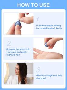 SlowSunday 角蛋白护发胶囊，改善干燥毛躁，香氛柔顺护发精油，免冲洗，居家旅行两用，适合秋冬护发 - 藍色 - 查看 5