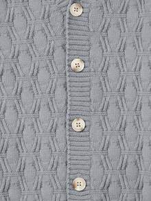 كارديجان ذو رقبة على شكل حرف V للأولاد، مناسب للربيع والصيف والخريف، للعودة إلى المدرسة، أسلوب الشارع الكاجوال، مناسب للمنزل والخروجات والتجمعات والعودة إلى المدرسة - رمادي - مشاهدة 5