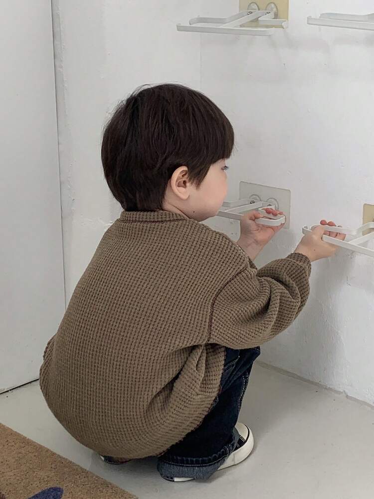 Baby Boys Casual Versatile Contrast Stitching Sweatshirt, Autumn/Winter