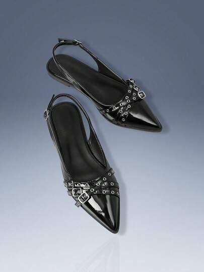 CUCCOO GRLICON Women's Y2K Style Flat Shoes, Suitable For Punk, Biker, Cool Girl, Halloween, Christmas, Party Outfits