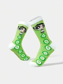 THE POWERPUFF GIRLS X SHEIN Women Crew Socks - Multicolor - View 4