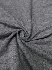 EgrlEra 女士街头风休闲印花拉链卫衣 - 灰色 - 查看 6