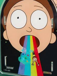 Rick and Morty X SHEIN 时尚有趣的卡通人物图案头发收纳盒