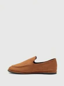 CUCCOO BIZCHIC New French British Style Low Heel Loafer Flat Casual Women Shoes - Brown - View 9