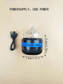 1 pieza Luz de ambiente de cielo estrellado, Luz de escenario LED (alimentada por USB) Luz de ambiente, Lámpara decorativa creativa para el hogar, Para uso en interiores en dormitorio, sala de estar, sala de juegos, luz nocturna para decoración de festivales y fiestas, Decoración para el hogar, KTV, bodas y celebraciones de festivales - Negro - Ver 8