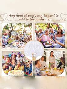 10/20pcs Ribbon Wands With Triple Lace & Golden Bells - Wedding Fairy Magic Wands, Party Favors, Decoration For Weddings/Birthdays/Events - White - View 7