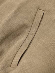 Women's Short Zip-Up Jacket, Winter Coat - Brown - View 11