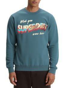 Superdry Men's Sweatshirt Blue - Blue - View 1