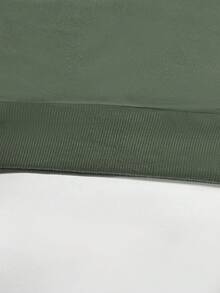 INAWLY Women's Christmas Slogan Print Crew Neck Long Sleeve Fleece Sweatshirt, Casual For Autumn/Winter - Mint Green - View 3