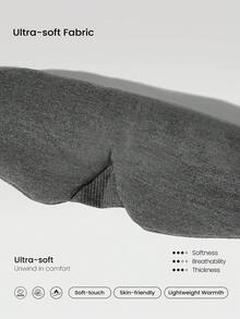 GLOWMODE Rest And Glow Cushion Comfort Soft Skin-Friendly Hook And Loop Fastener Earbud Pocket Eye Mask Travel Plane Driving Daily Casual Wear