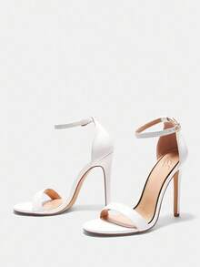 CUCCOO BIZCHIC 女士时尚白色高跟凉鞋度假鞋夏季促销万圣节圣诞节 - 白色 - 查看 10