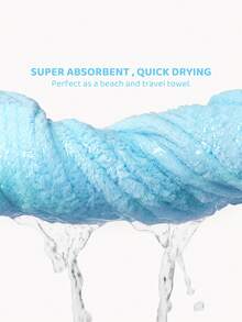 Teletubbies X SHEIN 可爱卡通彩虹草图案连帽套头彩色儿童浴巾罩衫，超细纤维超强吸水，速干，不掉毛，不掉毛，保暖防寒，适合2-6岁，用途广泛，适合洗澡、游泳、沙滩浴室 - 彩色 - 查看 4