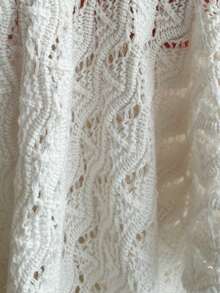 Soleia 休闲度假西部海滩婚礼宾客服装、毕业早午餐、圣帕特里克节春假复活节音乐节、优雅波西米亚热带纹理露背女士两件套针织套装 - 白色 - 查看 6