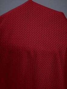 Powerista Women's Solid Color Round Neck Raglan Short Sleeve Athletic T-Shirt Gym Shirts - Red - View 7