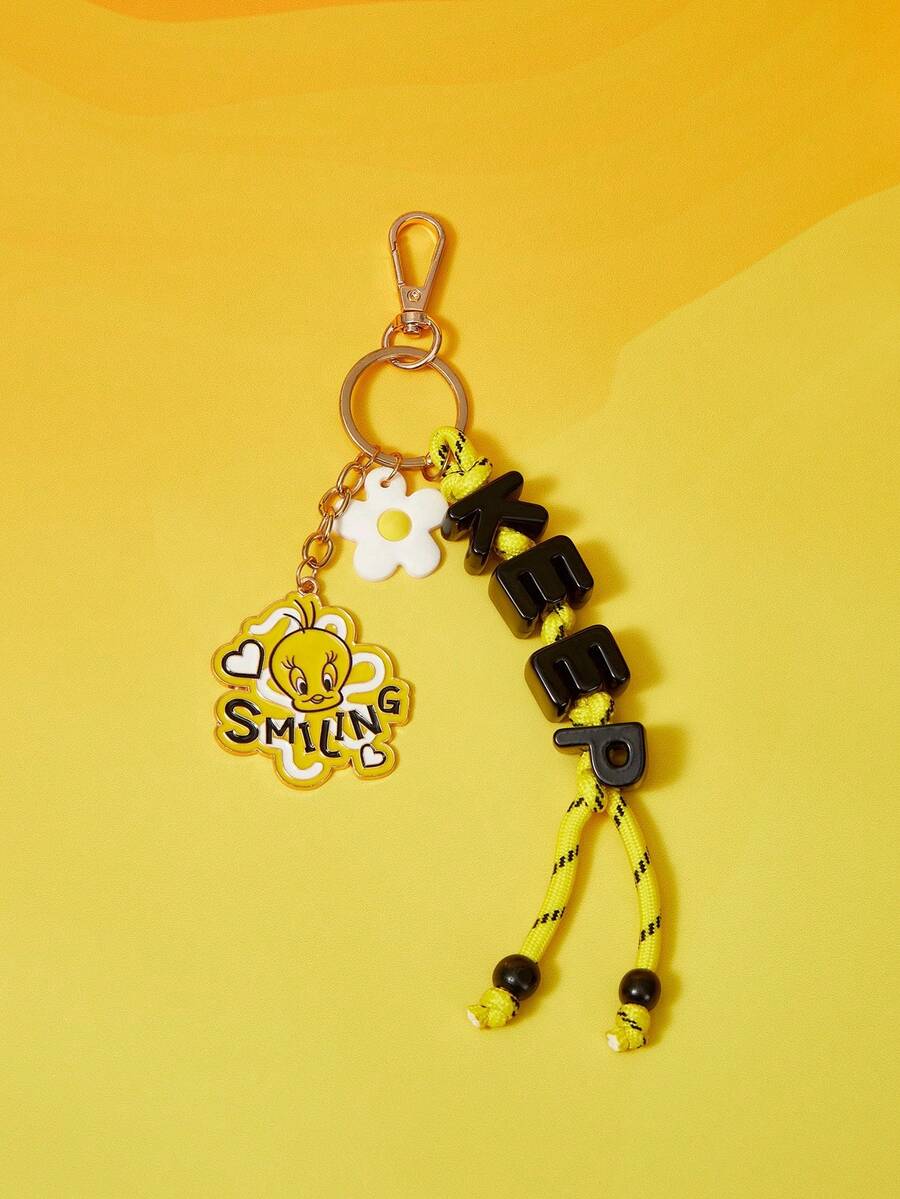LOONEY TUNES X SHEIN Móc khóa kim loại xoay được - Nhiều màu - Xem 1