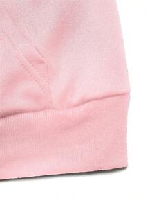 GlowEve Sudadera con capucha casual de mujer con cordón y adorno floral, otoño/invierno - Rosa - Ver 5