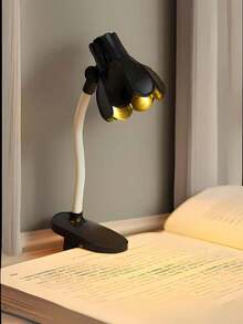 1pc Mini Angle Adjustable Bellflower Shaped Led Book Light With Clip,Desk Decorative Table Lamp,Eye Protection Book Reading Lamp At Night With Batterie,Light For Reading,Student Dormitories Use Reading Lights, Christmas Gifts For Family And Friends - warm light - View 9