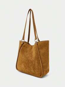 SHECARRY Túi Tote Cổ Điển Thường Ngày Cho Nữ, Thời Trang Đa Năng, Túi Công Sở Bắt Mắt Cho Nữ, Túi Xách Lớn Thời Trang Mới Cho Nữ - Màu Tím - Xem 4